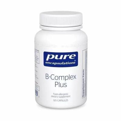 Витамины группы B Pure Encapsulations B-Complex Plus, 120 капсул
