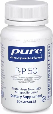 Вітамін B6 (Піридоксаль-5-фосфат) Pure Encapsulations P5P 50 (vitamin B6), 60 капсул