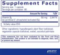 Вітамін B6 (Піридоксаль-5-фосфат) Pure Encapsulations P5P 50 (vitamin B6), 60 капсул