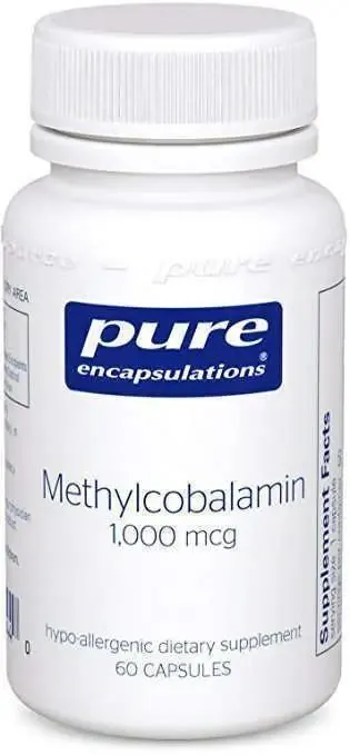 Вітамін В12 (метилкобаламін) Pure Encapsulations Methylcobalamin 1000 мкг, 60 капсул
