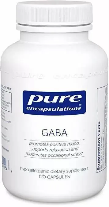 ГАМК Pure Encapsulations GABA, 120 капсул