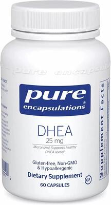 ДГЭА Pure Encapsulations DHEA 25 мг, 60 капсул