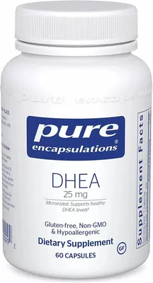 ДГЕА Pure Encapsulations DHEA 25 мг, 60 капсул
