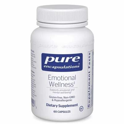 Эмоциональное здоровье Pure Encapsulations Emotional Wellness, 60 капсул