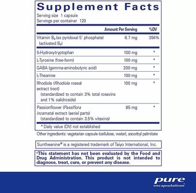 Эмоциональное здоровье Pure Encapsulations Emotional Wellness, 60 капсул