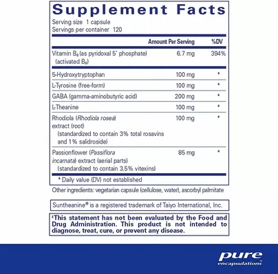 Емоційне здоров'я Pure Encapsulations Emotional Wellness, 60 капсул