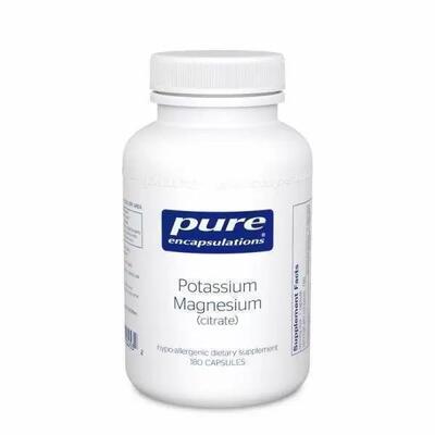 Калий и Магний (цитрат) Pure Encapsulations Potassium Magnesium (citrate), 180 капсул