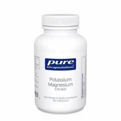 Калій і Магній (цитрат) Pure Encapsulations Potassium Magnesium (citrate), 180 капсул