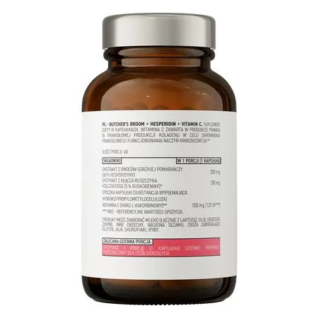 Рускус + Гесперидин + Вітамін С OstroVit Pharma ruszczyk + Hesperydyna + Vit C, 60 капсул