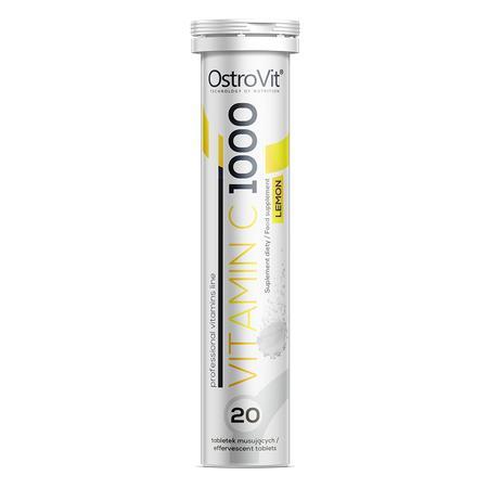 Витамин С OstroVit Vitamin C 1000 мг лимон, 20 шипучих таблеток