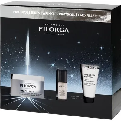 Набір Filorga Time-Filler 5ХР (Крем 50 мл + сироватка 5 мл + Крем нічний 14 мл)