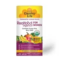 Вітамінно-мінеральний комплекс Country Life Real food organics для жінок таблетки №60