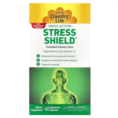 Натуральна добавка Country Life Stress Shield, 60 капсул