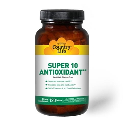 Витаминно-минеральный комплекс Country Life Super 10 Antioxidant (Антиоксидант), 120 таблеток