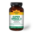 Омега-3 Country Life Super Omega-3, концентрированный рыбий жир, 60 мягких капсул