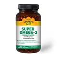 Омега-3 Country Life Super Omega-3, концентрований риб'ячий жир, 60 м'яких капсул