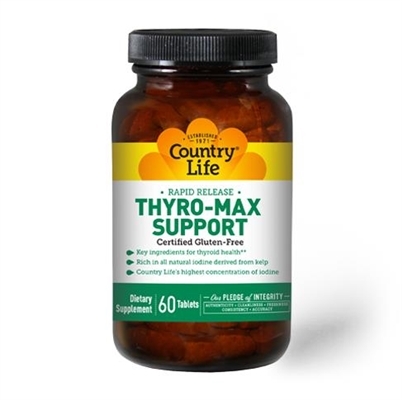 Витамины Country Life Thyro-Max Support, 60 таблеток