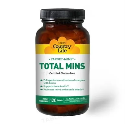 Мінеральний комплекс Country Life Total Mins таблетки №120