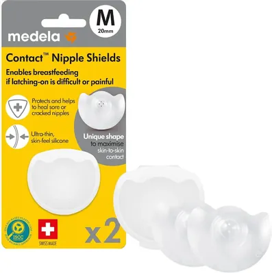 Накладки на соски Medela Contact Nipple Shield для годування розмір M, 2 шт