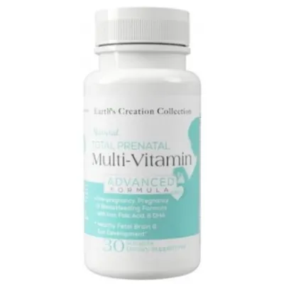 Мульти-Вітамін Тотал Пренатал Earth's Creation Multi-Vitamin Total Prenatal, 30 гелевих капсул