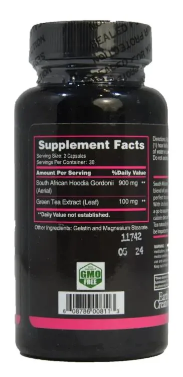 Добавка для контролю ваги Earth's Creation Hoodia Slim with Green Tea, 60 капсул