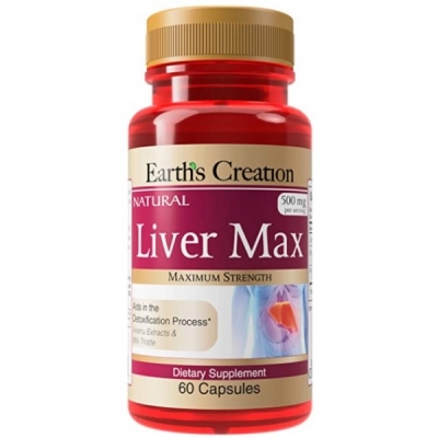 Ливер Макс Earth's Creation Liver Max для печени, 60 капсул