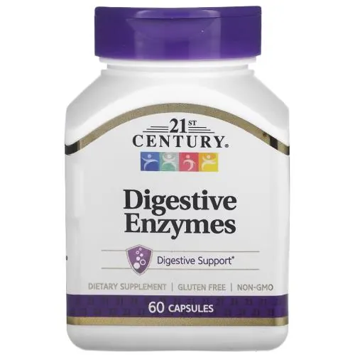 Травні ферменти 21st Century Digestive Enzymes, 60 капсул