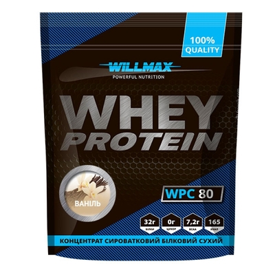 Протеин Willmax Whey Protein 80%, ваниль, 920 г