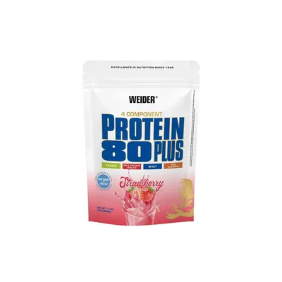 Протеїн комплексний Weider Protein 80 Plus, полуниця, 500 г