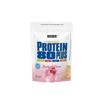 Протеїн комплексний Weider Protein 80 Plus, малина-крем, 500 г