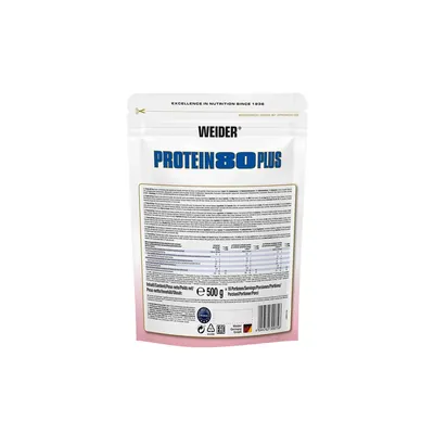 Протеїн комплексний Weider Protein 80 Plus, малина-крем, 500 г