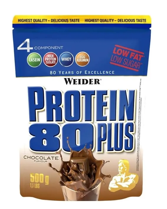 Протеїн комплексний Weider Protein 80 Plus, шоколад 500 г
