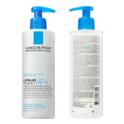 Крем-гель для обличчя і тіла La Roche-Posay Lipikar Syndet AP+ очищующий, для дуже сухої шкіри, 400 мл