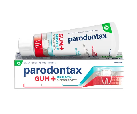 Зубна паста Parodontax Захист ясен + Свіжий подих і Чутливість зубів, 75мл