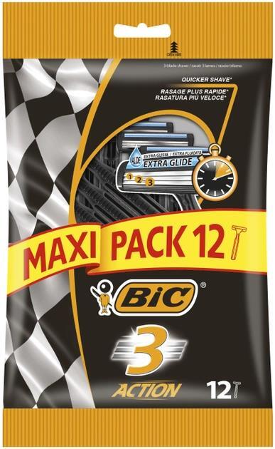 Набор бритв без сменных картриджей Bic Action 3, 12 шт