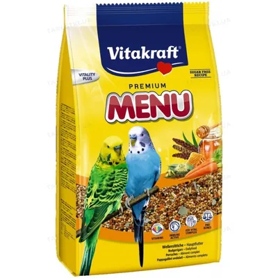 Корм для хвилястих папуг Vitakraft Menu Vital, 1 кг