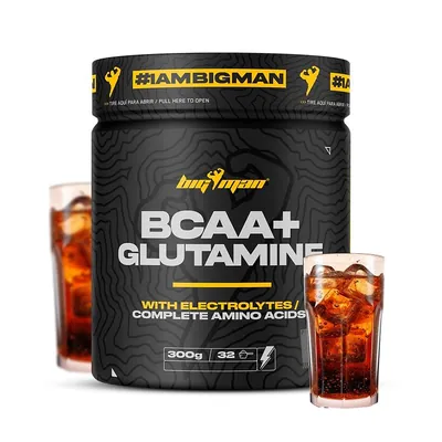 Комплекс амінокислот BigMan BCAA + Glutamine порошок зі смаком коли, 300 г