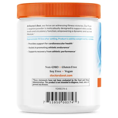 L-аргінін Doctor's Best L-Arginine порошок, 300 г