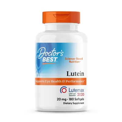 Лютеїн Doctor's Best Lutein with Lutemax 2020 20 мг, 180 гелевих капсул