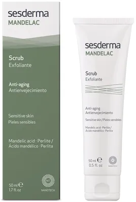 Скраб для обличчя і тіла Sesderma Mandelac з мигдальною кислотою для всіх типів шкіри, 50 мл