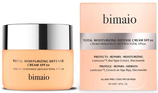 Крем для обличчя Bimaio Total Moisturizing Defense SPF20 зволожуючий захисний, 50 мл