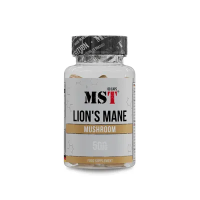Їжовик гребінчастий MST Nutrition Lion's Mane Mushroom 500 мг, 60 капсул