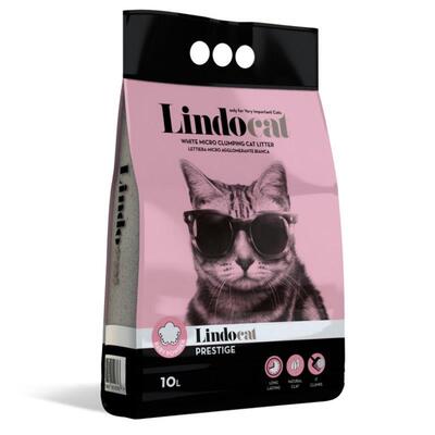 Наполнитель для кошачьего туалета Lindocat Prestige Baby Powder бентонитовый с ароматом детской присыпки, 10 л