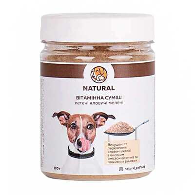 Витаминная смесь Natural Аппетайзер из легких для собак, 100 г