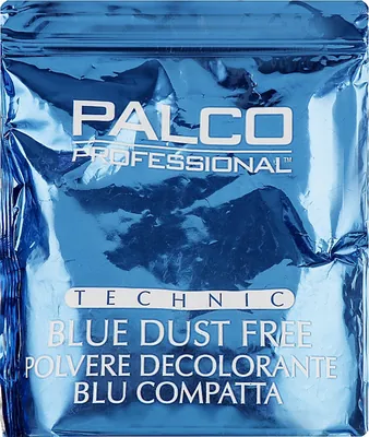 Порошок Palco Professional Technik Blue Dust Free для освітлення волосся блакитний, 500 г