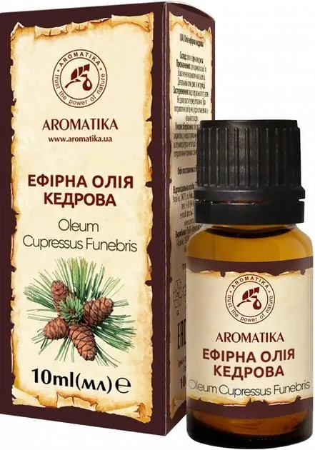 Олія ефірна Ароматика Кедрова, 10 мл