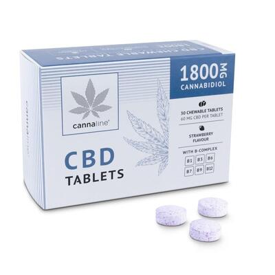 Комплекс CBD з вітамінами В Cannaline 1800 мг таблетки жувальні №30