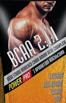 Суміш аминокислотная Power Pro ВСАА 2: 1: 1, апельсин, 500 г