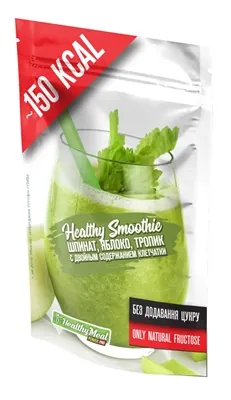 Суміш Power Pro Healthy Meal Healthy Smoothie для приготування коктейлю шпинат-яблуко-тропік, 40 г