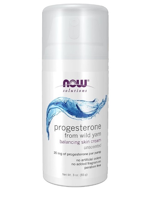 Крем с прогестероном NOW Solutions Progesterone, Balancing Skin Cream, без запаха, 85 г